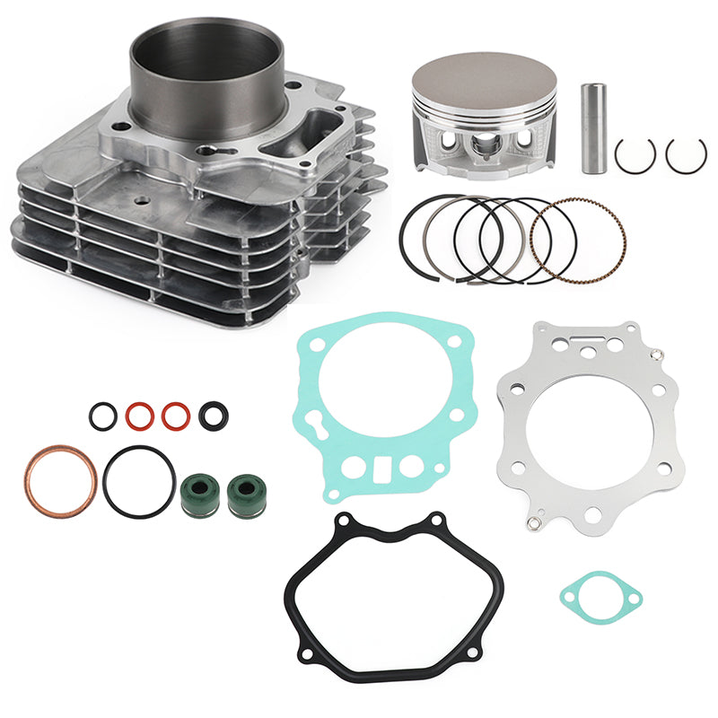 Top End Rebuild Kit Cilindro Pistone Guarnizioni Fit per Honda Foreman 450 1998-2004 Generico