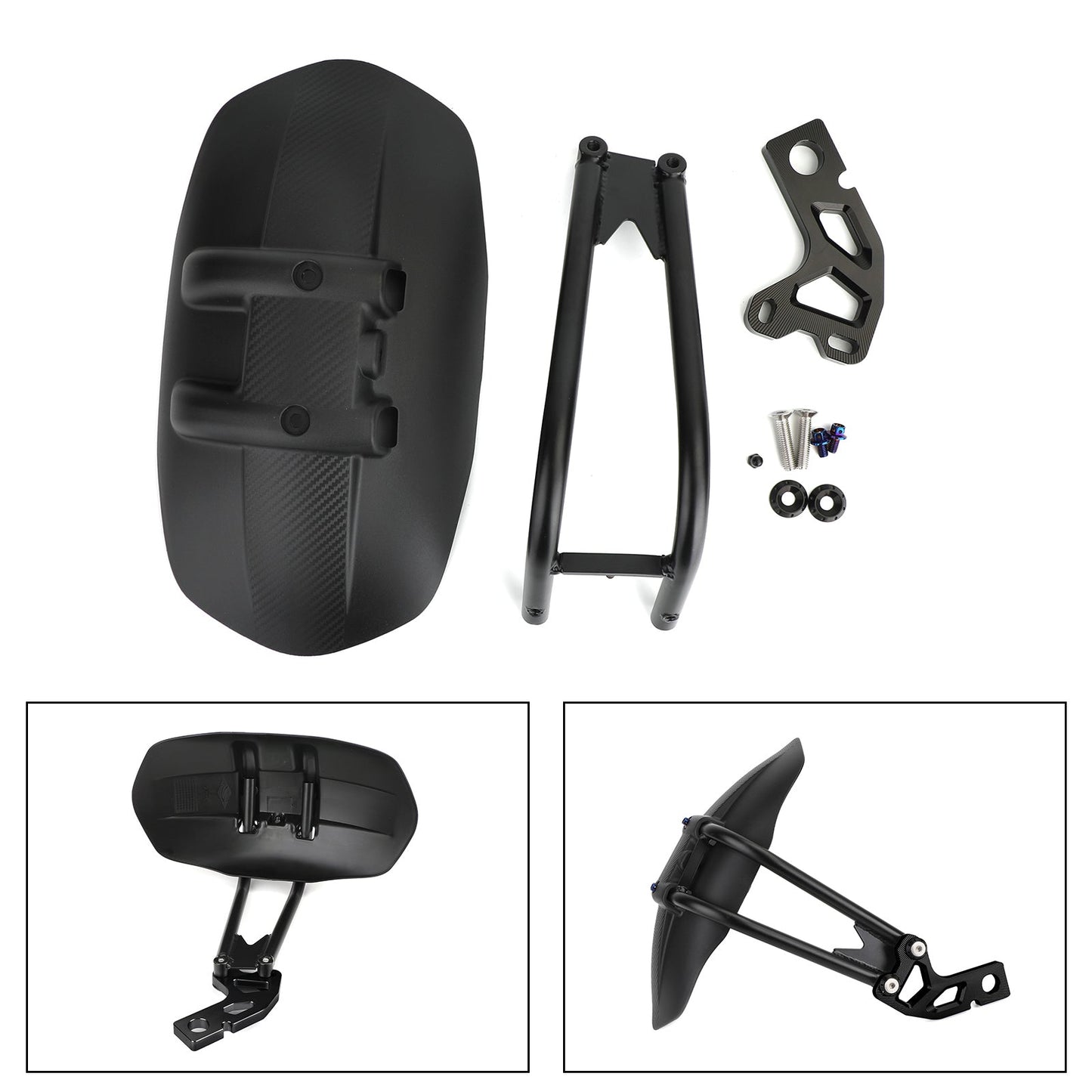 Moto Parafango Posteriore Pneumatico Hugger Parafango per Honda XADV 750 2017-2020 Generico