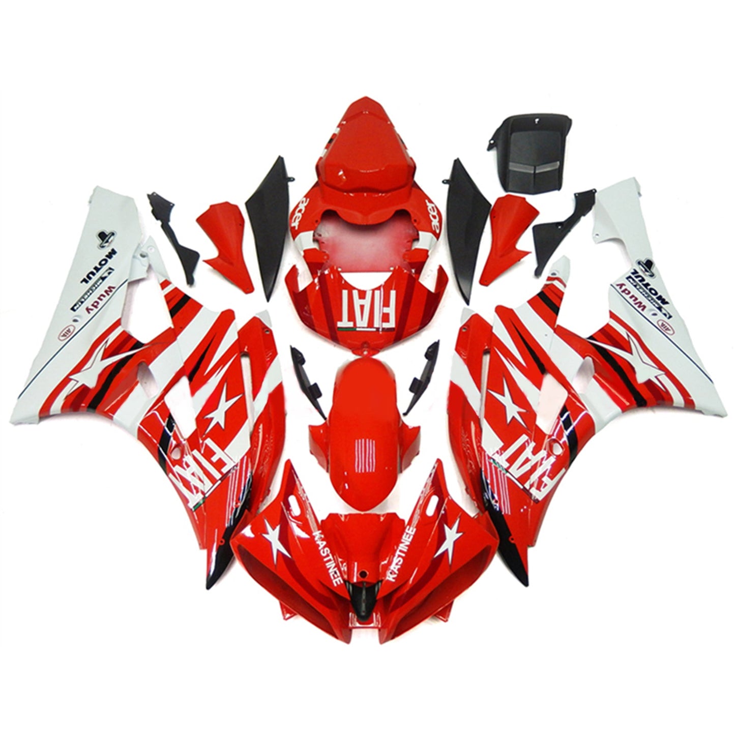 Amotopart Yamaha YZF 600 R6 2006-2007 Kit Carena Carrozzeria Plastica ABS