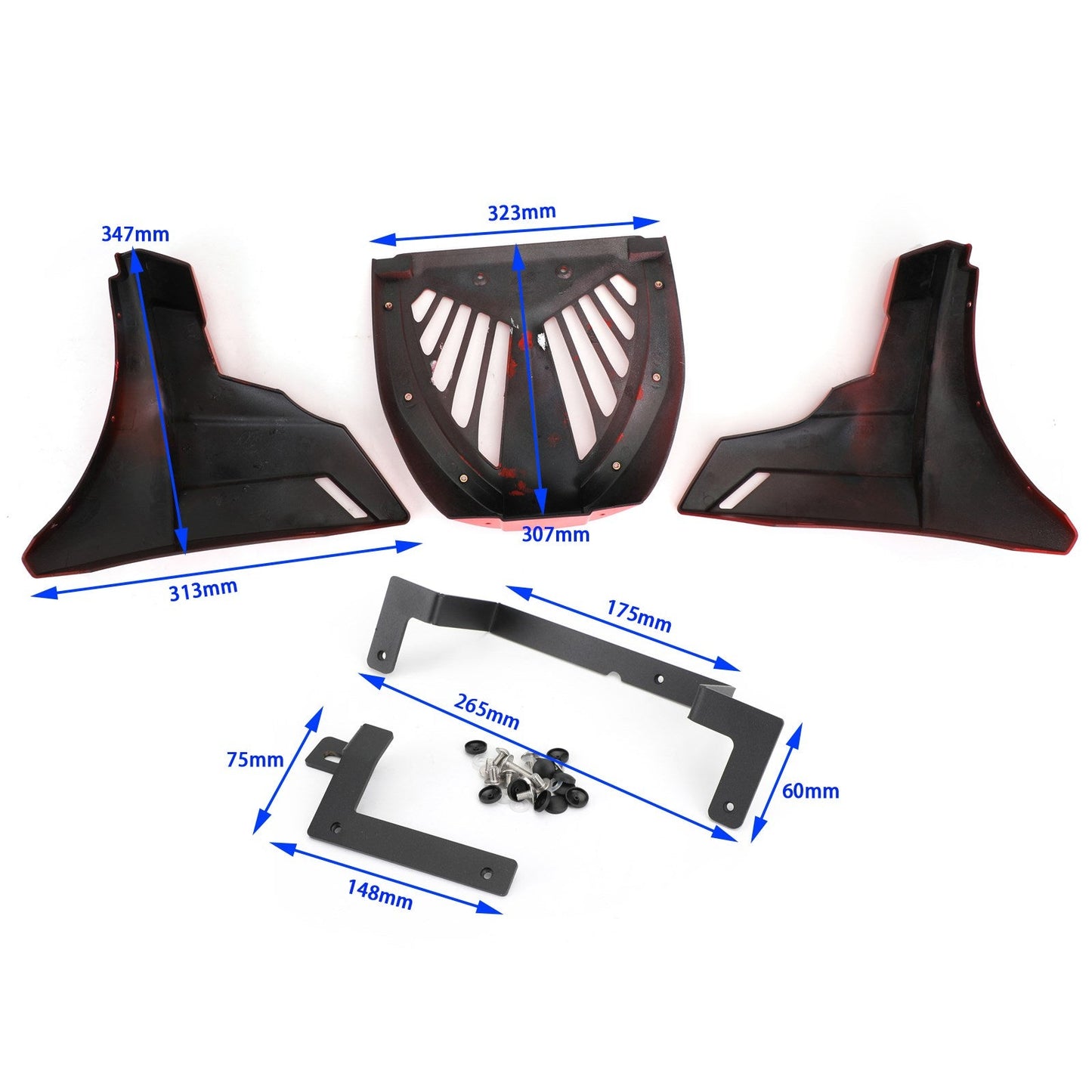 Moto Inferiore Telaio Laterale Della Copertura Della Protezione Carenatura Fit Per Honda Rebel Cmx500 17-24 Trasparente Generico