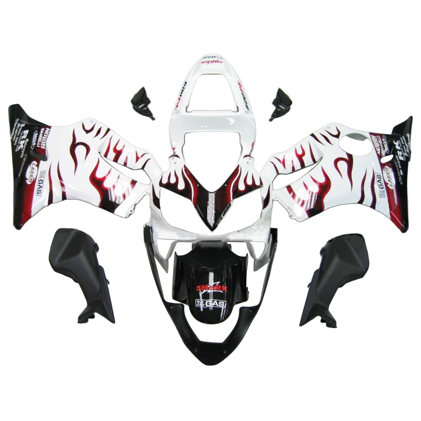 Amotopart Honda CBR600 F4i 2001-2003 Kit Carenatura Carrozzeria Plastica ABS