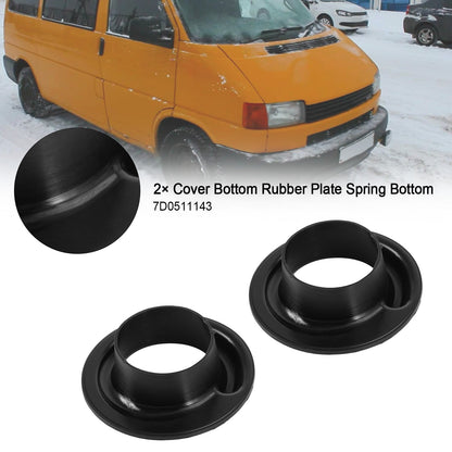 2¡Á Coperchio inferiore Piastra in gomma Molla inferiore per VW Bus T4 7D0511143 Generico