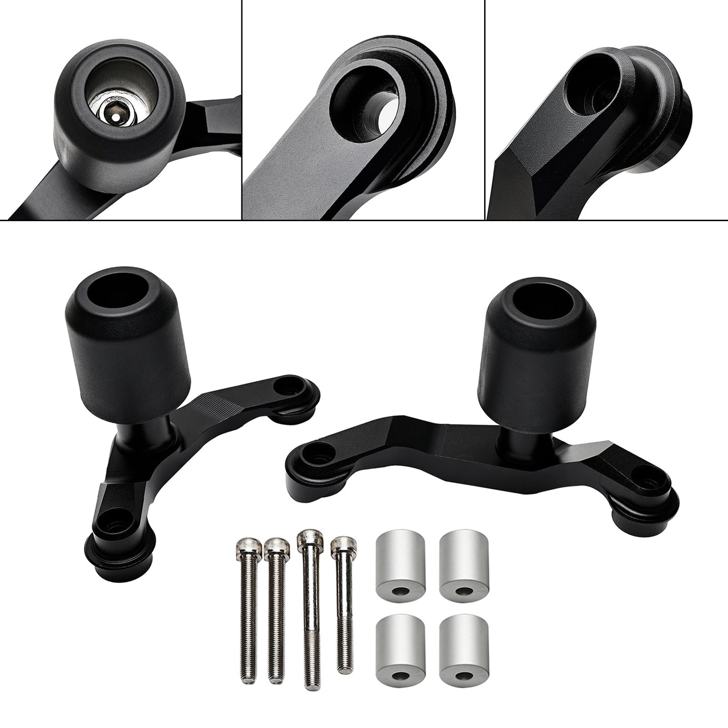 Protezione Tampone Telaio Anti-Crash Kawasaki Zh2 2020-2023 Nero Fedex Express