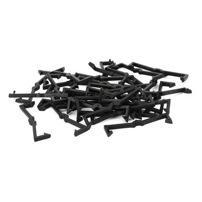 32 pezzi clip di fissaggio in plastica gancio per serrature a bordo per garage organizzazione generica