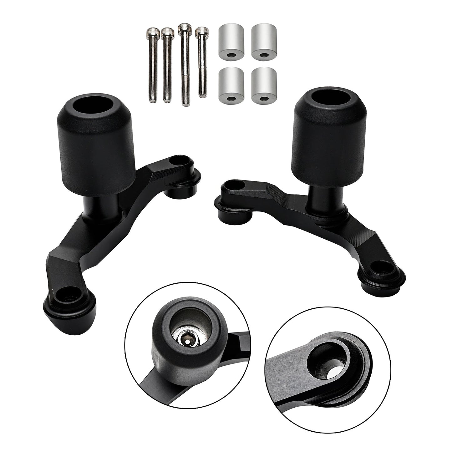 Protezione Tampone Telaio Anti-Crash Kawasaki Zh2 2020-2023 Nero Fedex Express