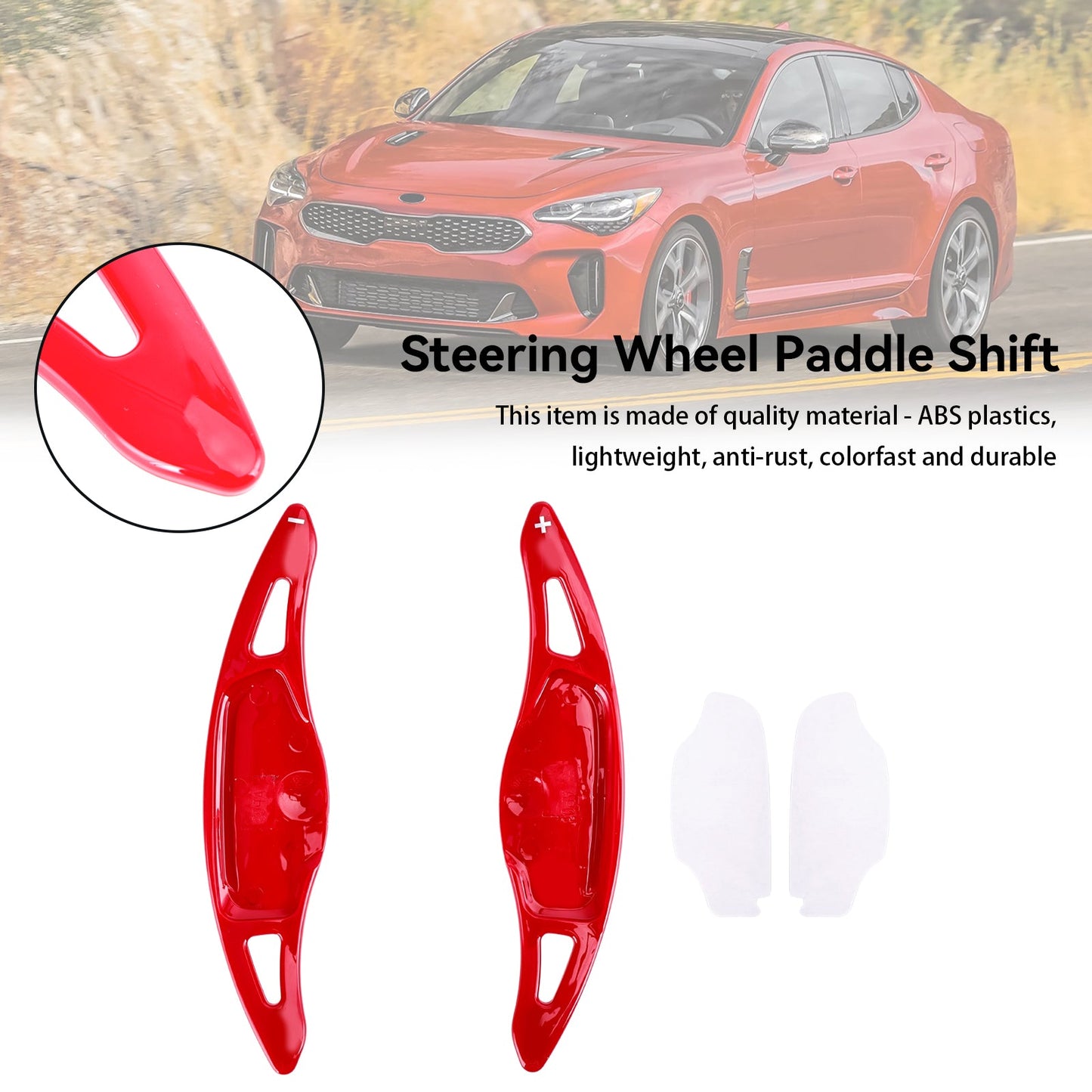 Kia Stinger 2018-2022 Volante rosso Shift Paddle Shifter Extension