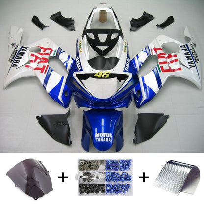 Amotopart Yamaha 1996-2007 YZF 600R Thundercat Kit carenatura blu bianco