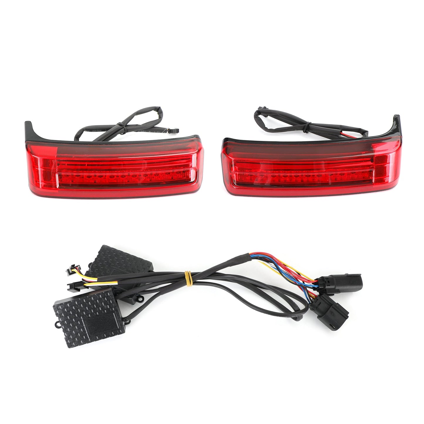 LED Bisaccia Borse da sella Run Brake Turn Lamp Lights per Touring 2014-2021 Generico