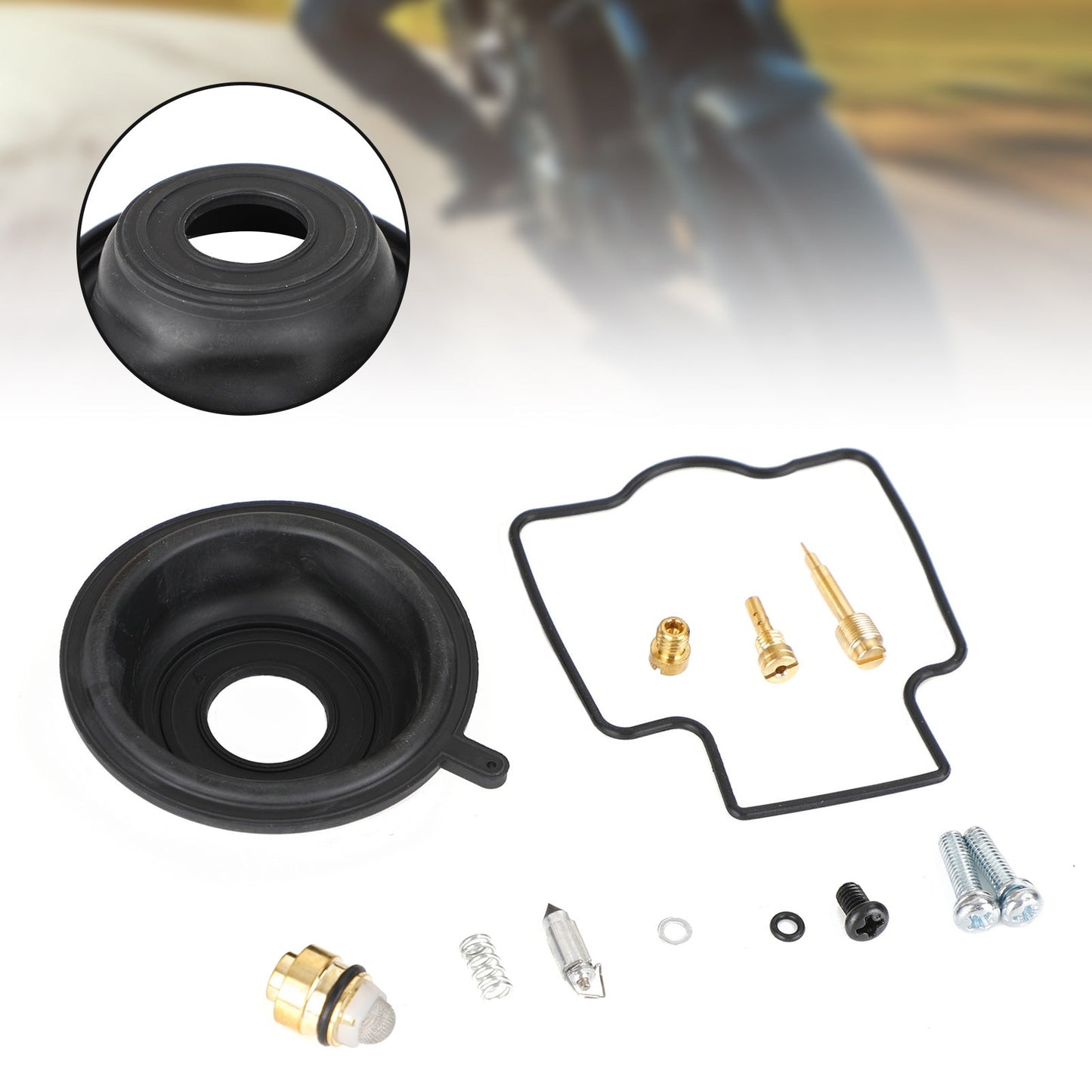 Carburatore Rebuild Kit adatto per Kawasaki ZXR250 1991-1995 ZX250 ZXR250R 1989-1991 Generico