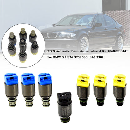 7PCS Trasmissione Automatica Solenoide Kit 1068298044 Per BMW X5 E36 325i 530i E46