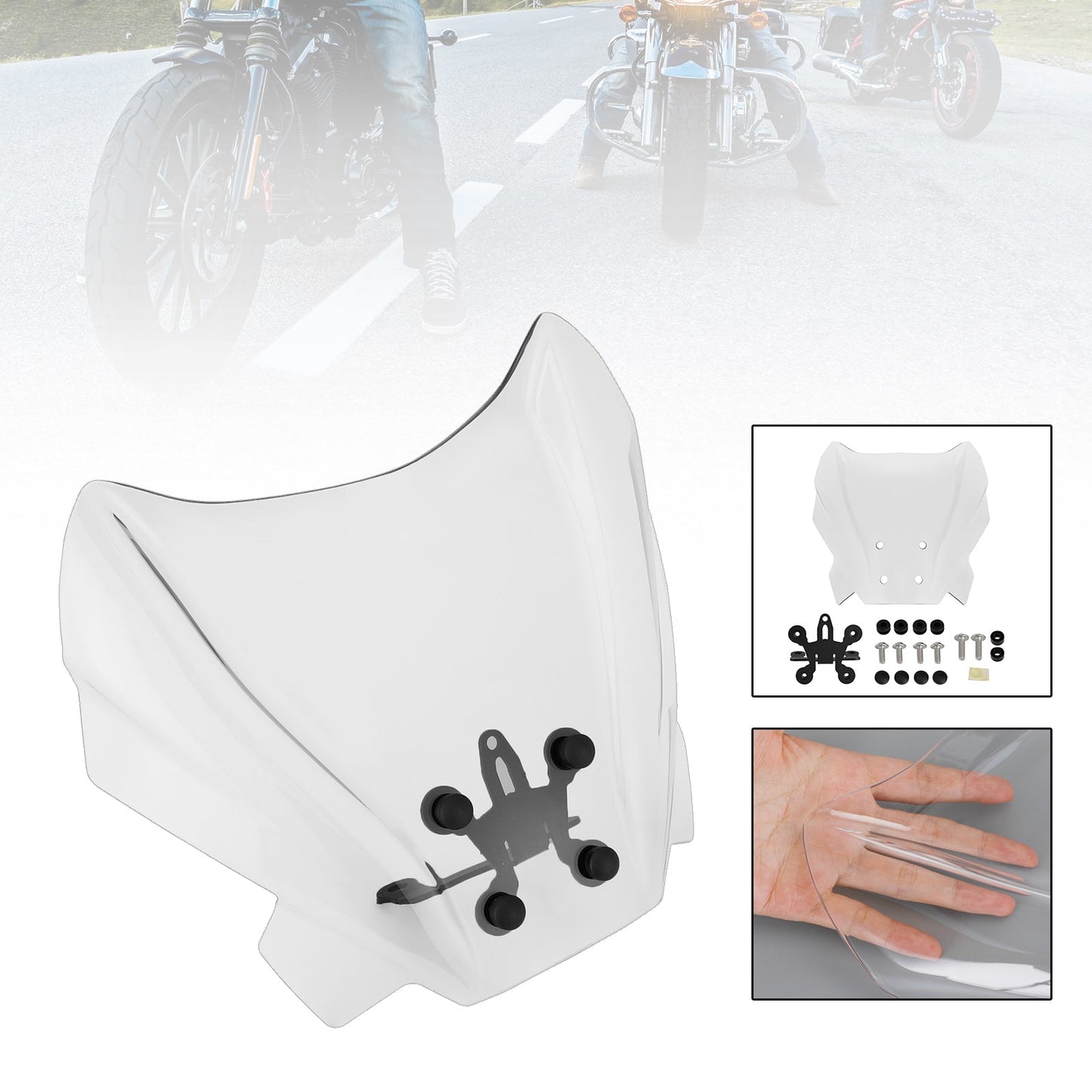 2019-2021 ABS Benelli 502 C Moto Parabrezza Parabrezza
