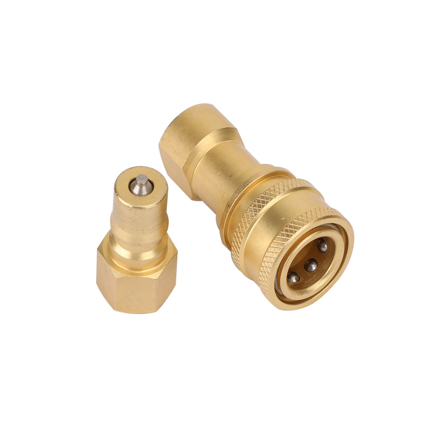 1 set 1/4" NPT ISO 7241-B raccordi idraulici a sgancio rapido/accoppiatori in ottone