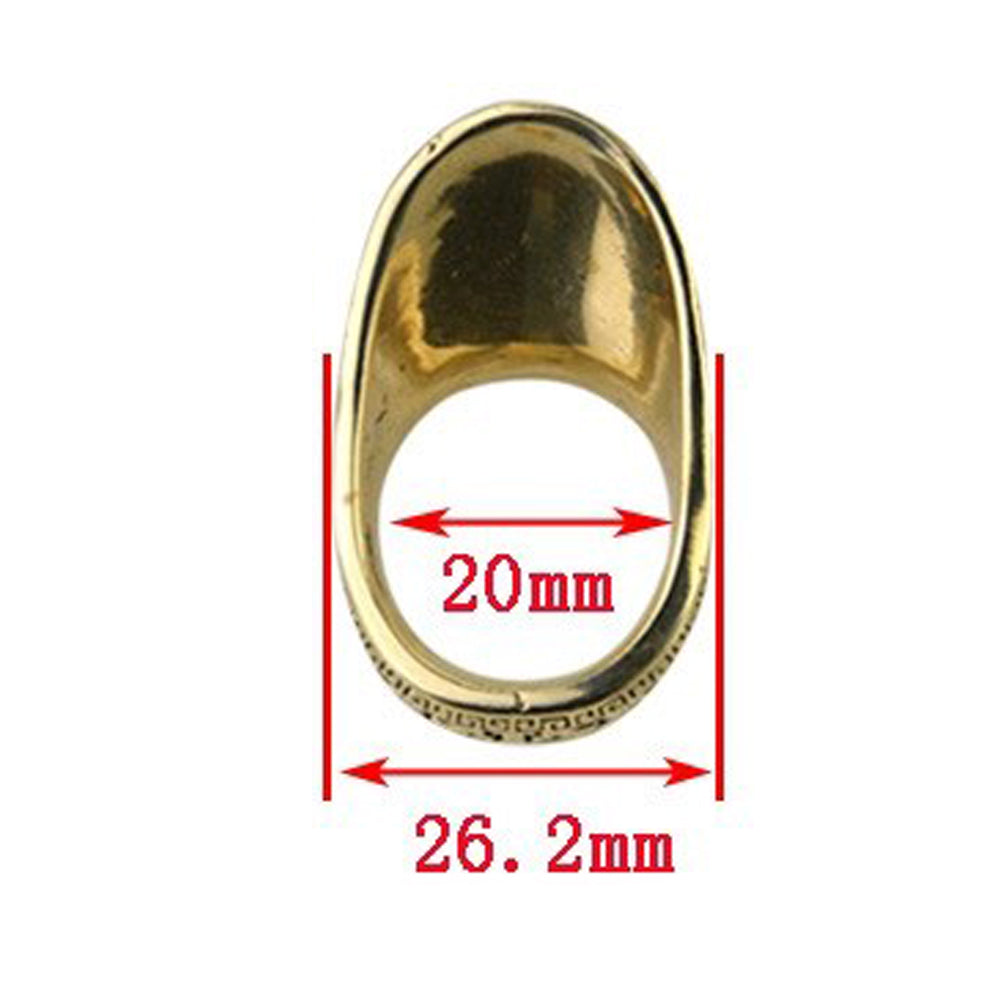 Tiro con l&#39;arco 20mm Rame Anello per il pollice Protezione per le dita Protezione per l&#39;arco Caccia con l&#39;arco