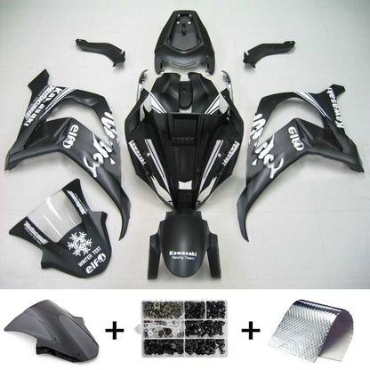 Amotopart Kawasaki ZX10R 2011-2015 MAT Black & Snow Decal Sale Kit