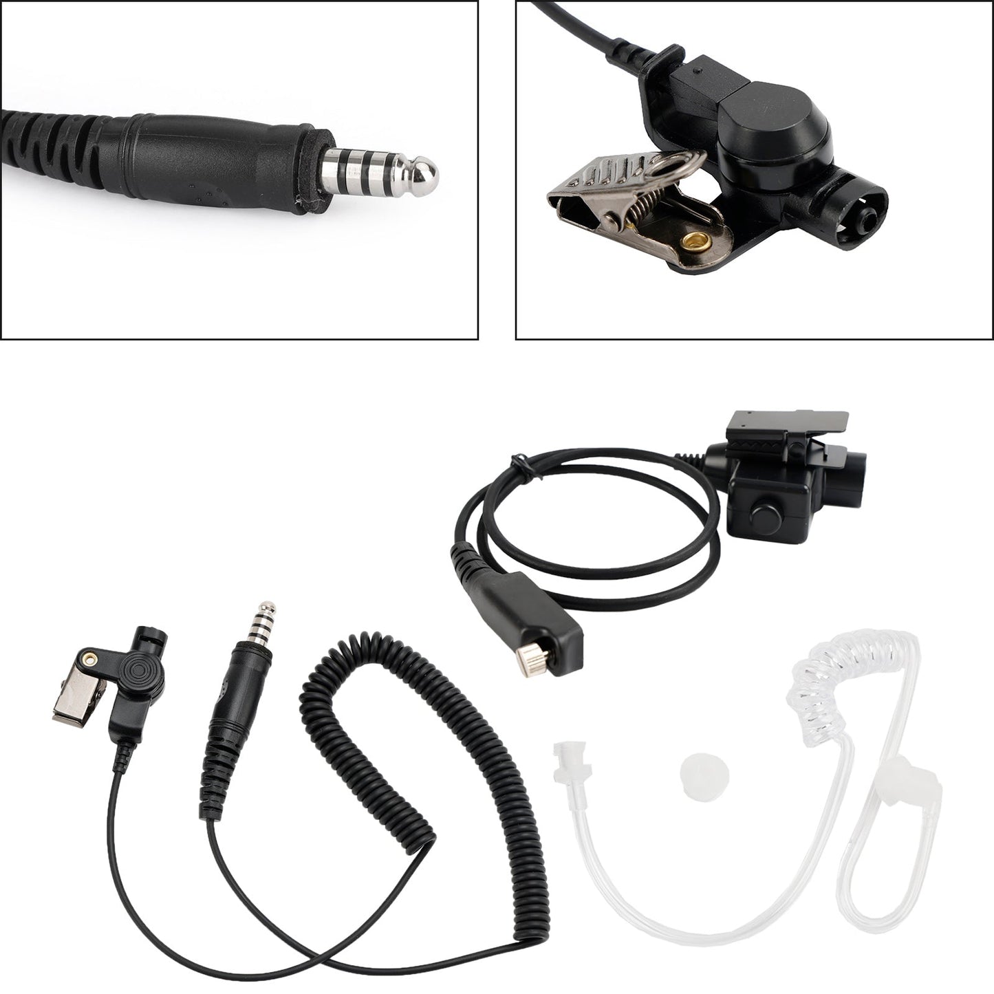 7.1-A3 Cuffia a tubo singolo trasparente a 6 pin U94 PTT per STP8040 STP8080 STP9000