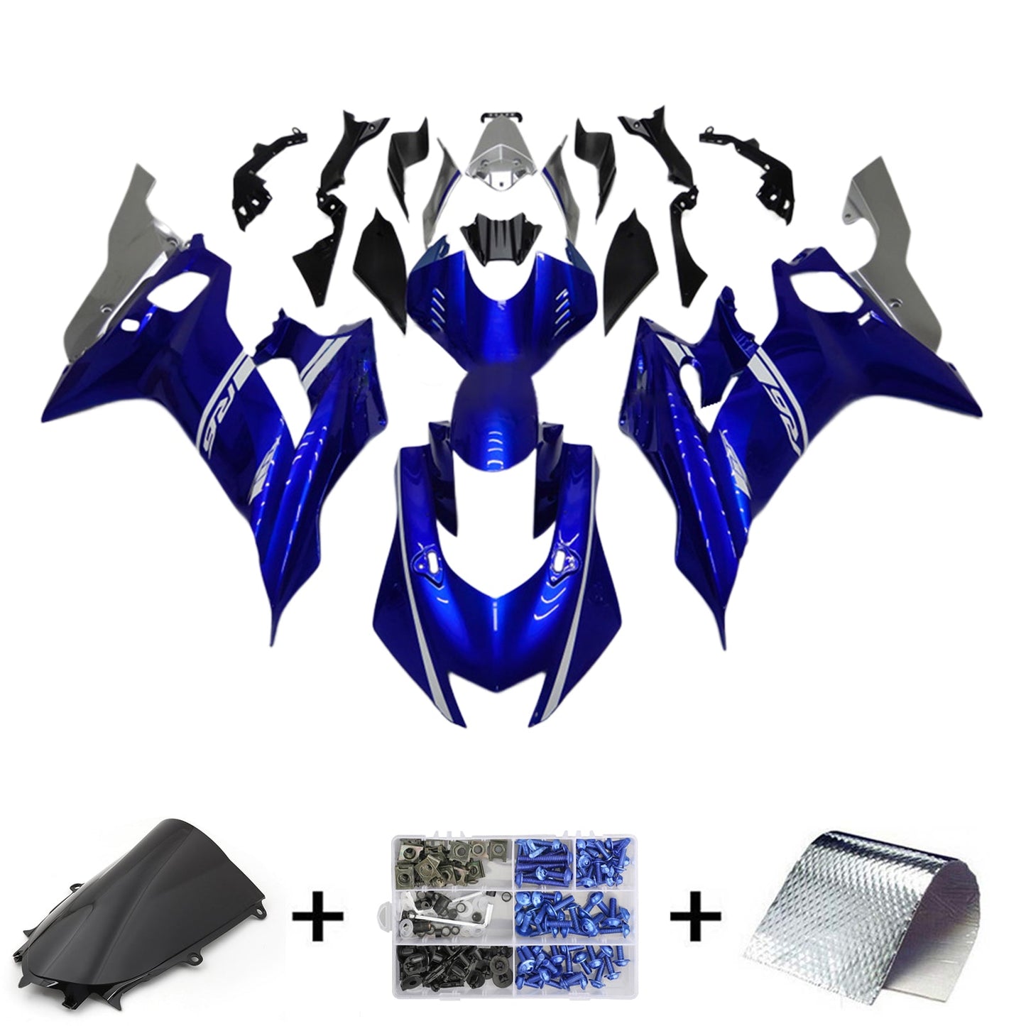 Amotopart Kit Carena Yamaha YZF-R6 2017-2022 Carrozzeria Plastica ABS