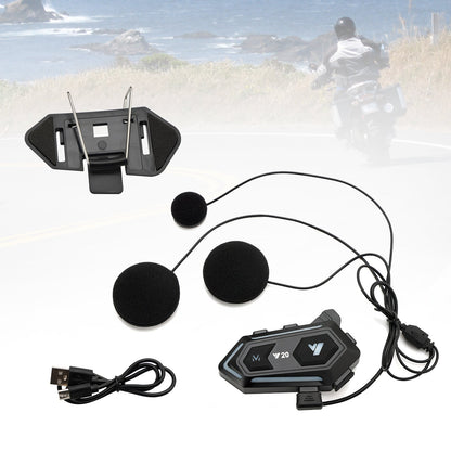 Casco auricolare Bluetooth auricolare lettore wireless universale Y20 per moto
