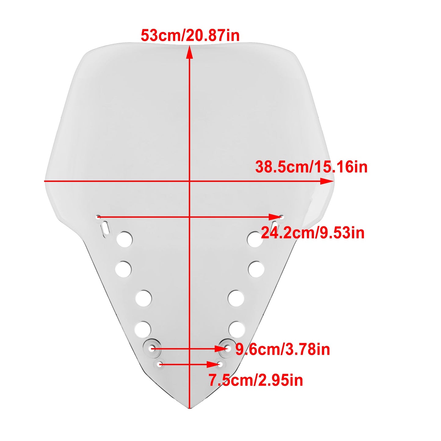 Parabrezza per moto in ABS YAMAHA X-MAX 300 2023