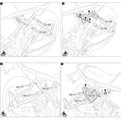 Coperchio protezione serbatoio freno posteriore moto adatto per YAMAHA XSR 700 2015-2020 generico