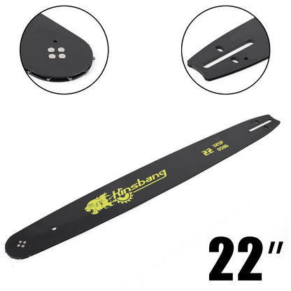 BARRA DI GUIDA PER MOTOSEGA DA 22" 0,325" 0,058 G Per MOTOSEGA 52CC 58CC 5200 5800