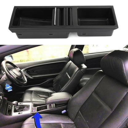 Portabicchieri portaoggetti per console centrale anteriore nero adatto per BMW E46 Serie 3 1998-2007 Generico