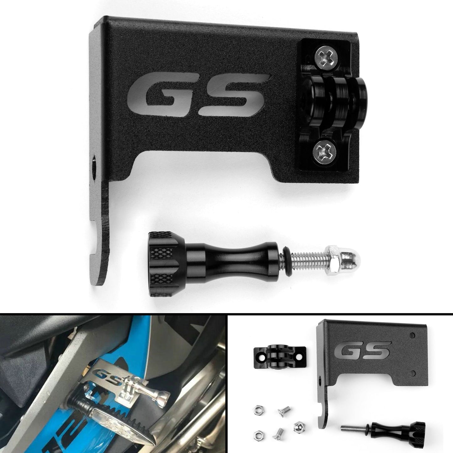 Action camera Rollei e staffa di montaggio compatibile per BMW R1200GS Adventure
