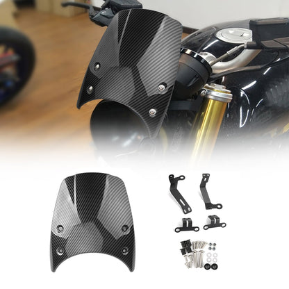 Parabrezza Parabrezza Cupolino Per BMW R Nine T 14-17 Carbonio Generico