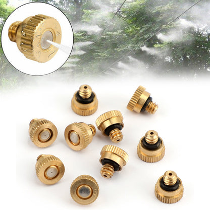 10x ugelli di nebulizzazione in ottone spruzzatore di acqua per sistema di raffreddamento 0,012" 10/24