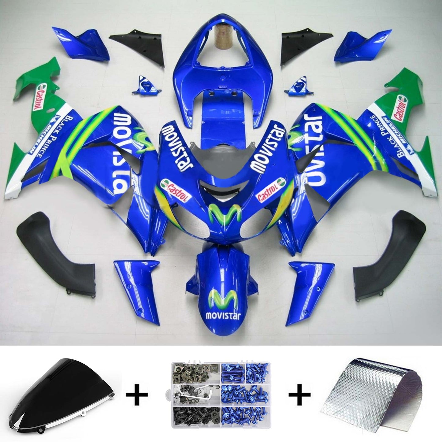 Kit carenatura per Kawasaki ZX10R 2006-2007 Generico