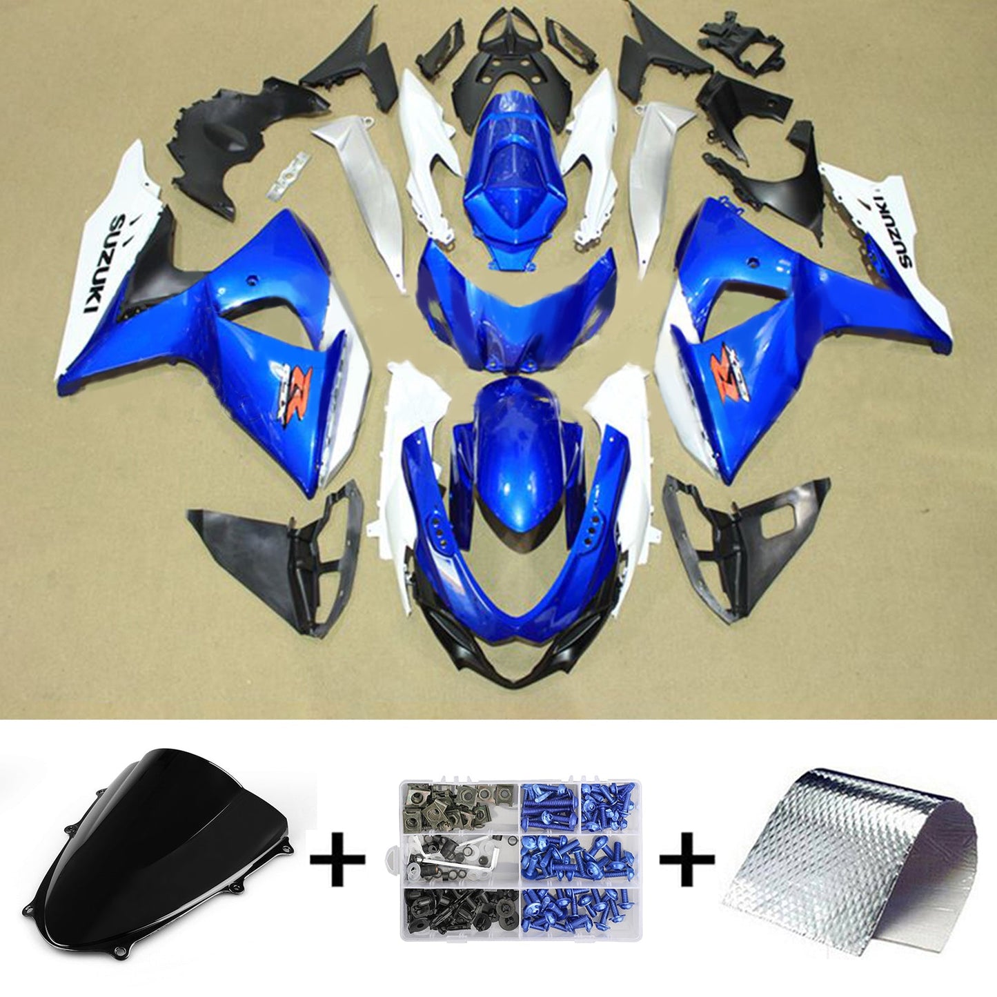 Amotopart Suzuki GSXR1000 2009-2016 K9 Kit carena Carrozzeria Plastica ABS