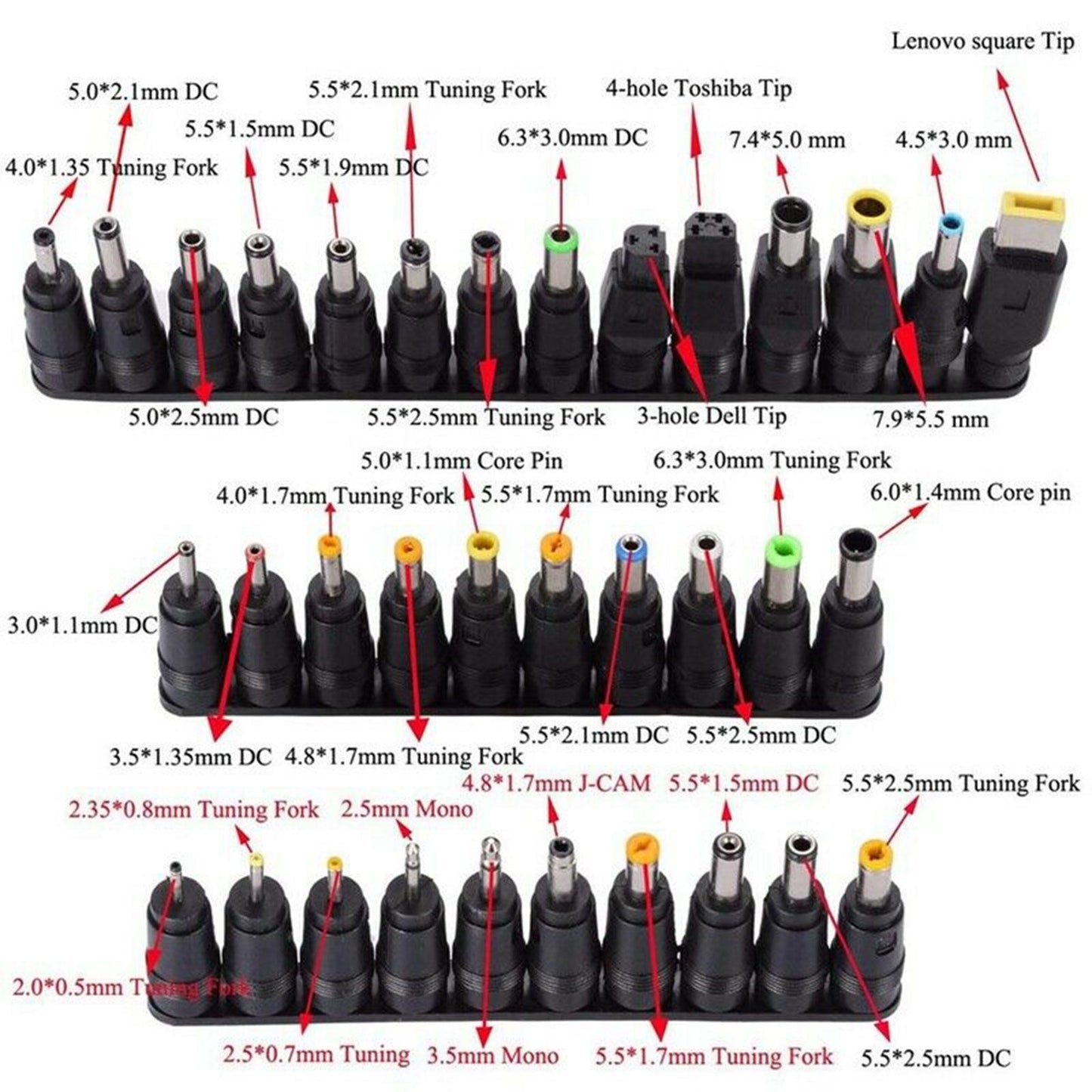 Le migliori offerte per Universal 34 Tips Charger Power Supply Adapter Plug Jack Set for Laptop Notebook sono su ✓ Confronta prezzi e caratteristiche di prodotti nuovi e usati ✓ Molti articoli con consegna gratis!