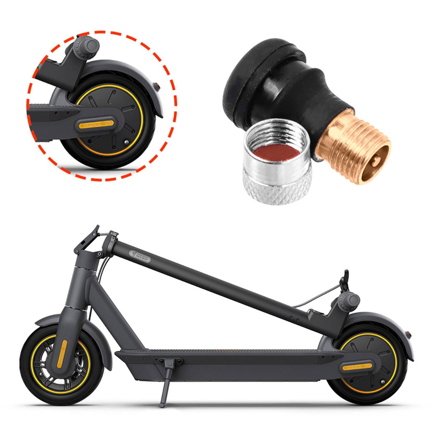 Ninebot Max G30 60/70-6.5 Pneumatico per scooter elettrico Pneumatico addensato senza camera d'aria