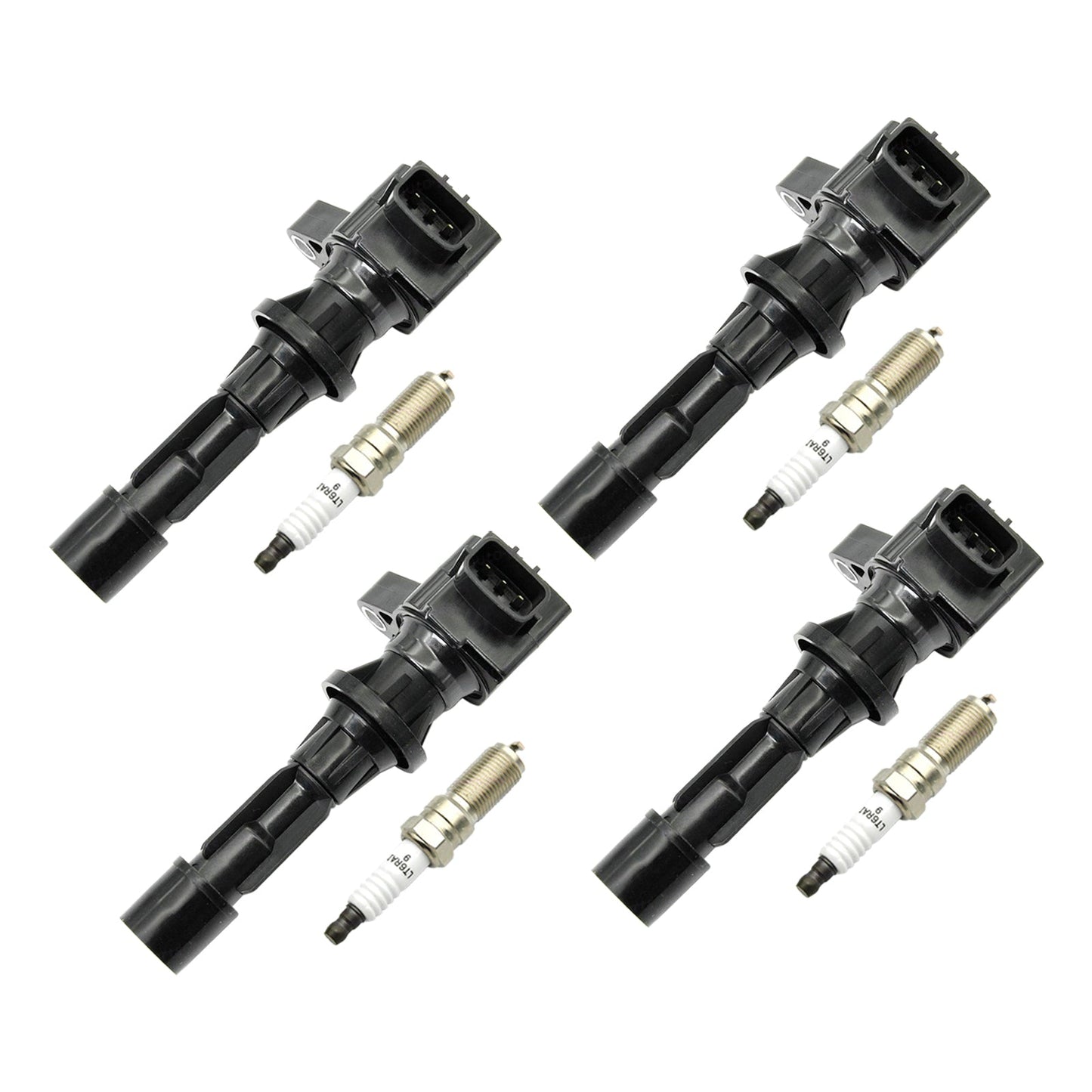 2009-2013 Mazda 6 L4 2.5L 4x Bobine di accensione + Candele UF540