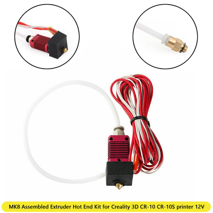 Kit hot end estrusore per aggiornamento stampante 3D 12V adatto per Creality 3D CR-10 CR-10S