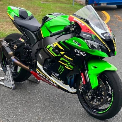 Amotopart Kawasaki 2016-2019 ZX10R Verde Green Color Mix Tub