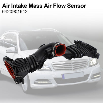 4 Pin Air Intake Pipe Mass Air Flow Sensor per Mercedes C/E/M/R-Class 6420900142
