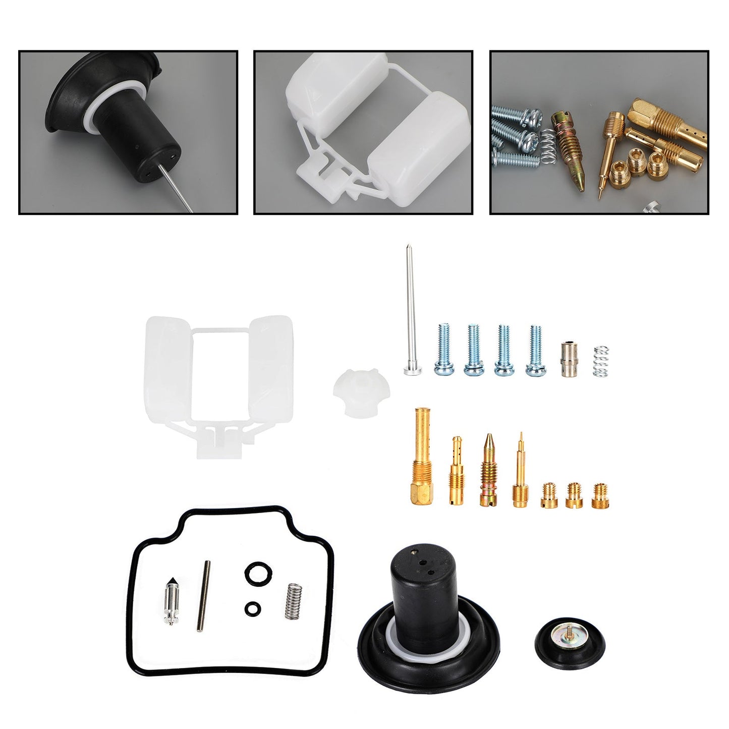 Carburatore Carb Rebuild Kit adatto per Honda CN/CH250 Helix/FUSION 250 Big ship22 Generico