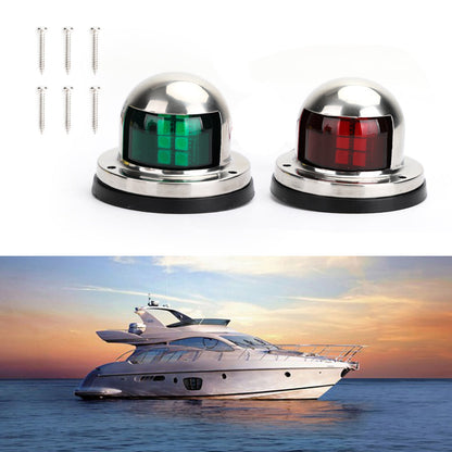 2x Red Green Marine Bow Boat 12V Yacht Pontoon Segnale luminoso Luci impermeabili