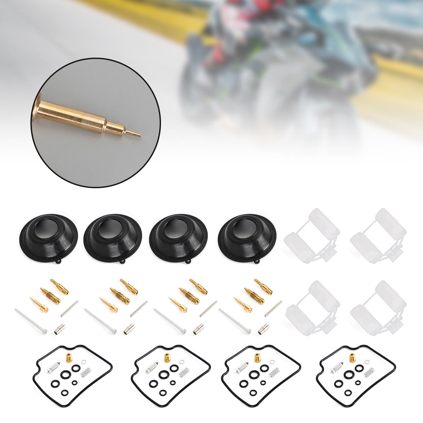Kit di ricostruzione carburatore carburatore moto adatto per Honda NC36 CB400FOUR generico