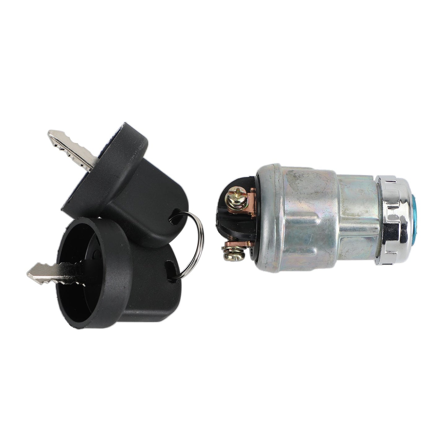 Interruttore a chiave per cilindro di accensione universale Copertura impermeabile 12V 2 chiavi per auto moto barca