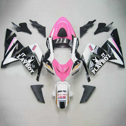 Amotopart Kawasaki 2004-2005 ZX10R Black Pink Playboy Kit