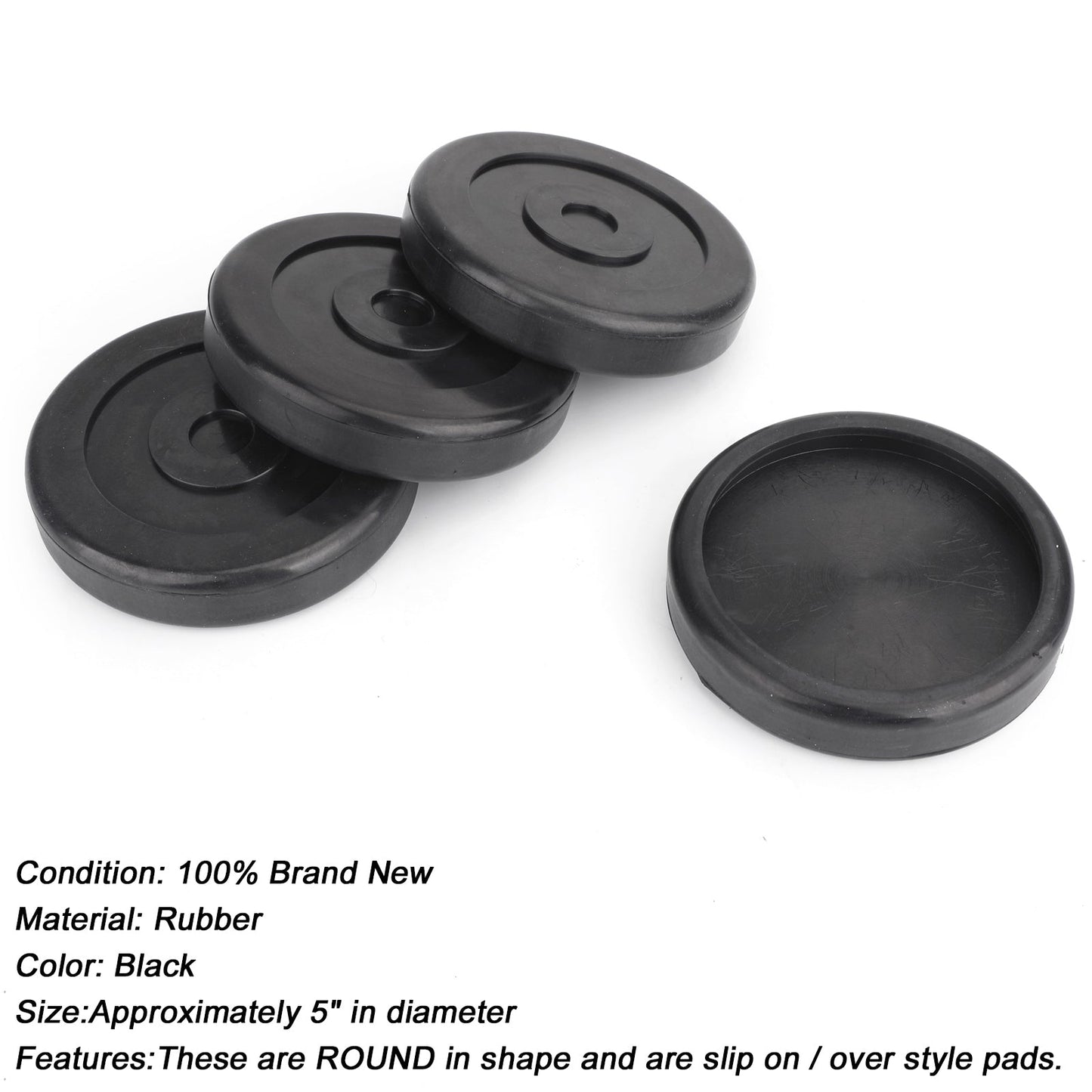 Braccioli rotondi in gomma per sollevatore BENDPAK DANMAR Lift SET OF 4 HD slip on # 5715017 Generico