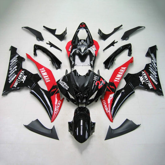 Amotopart Yamaha 2008-2016 YZF 600 R6 Kit di rivestimento rosso nero