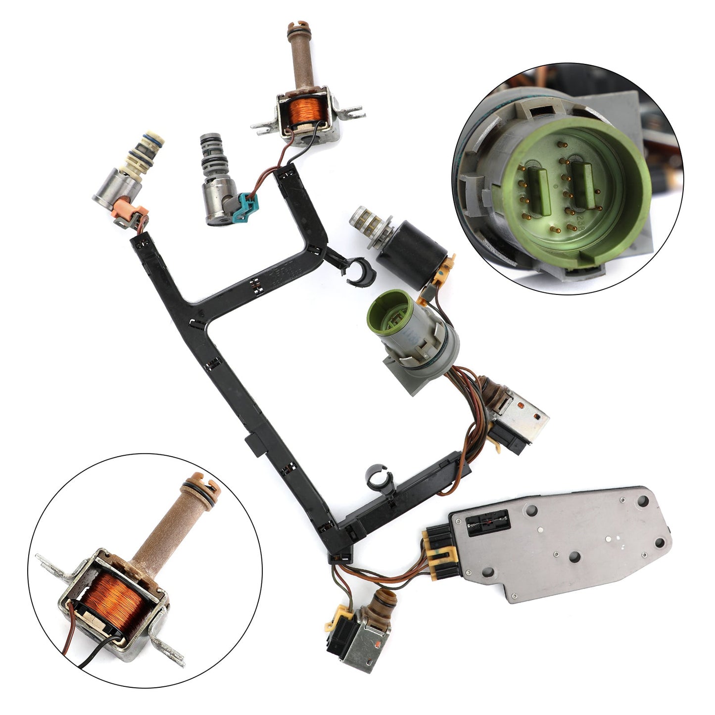 1993-2002 PWM 4L60E Trasmissione Solenoid Kit W/Harness 7pc Set Generico