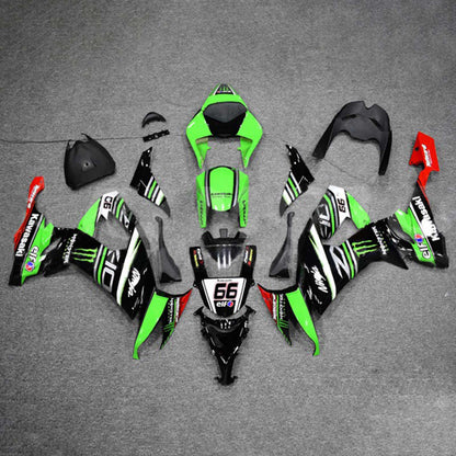 Amotopart Kawasaki ZX10R 2008-2010 Kit carena Carrozzeria Plastica ABS