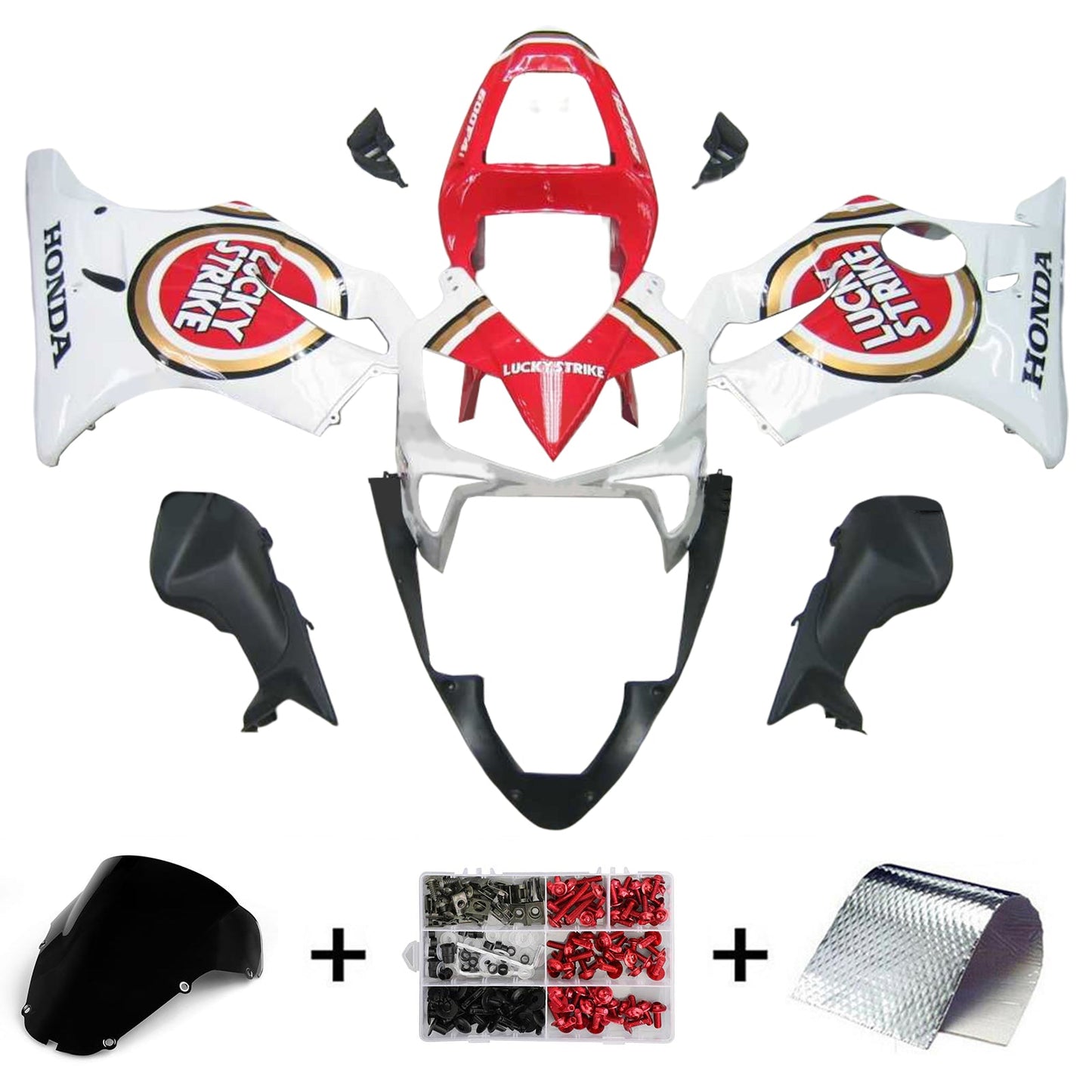 Amotopart Honda CBR600 F4i 2001-2003 Kit Carenatura Carrozzeria Plastica ABS