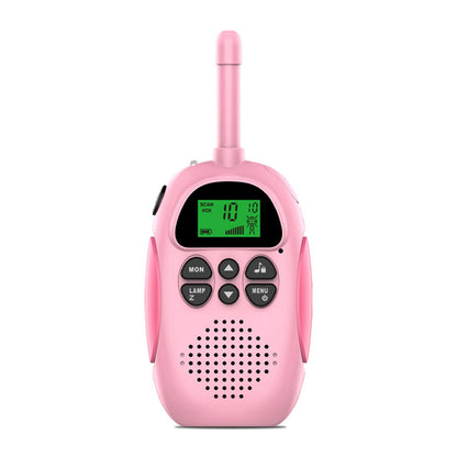 Confezione da 2 walkie talkie per bambini 22 canali radio a 2 vie portata 3 km palmare originale