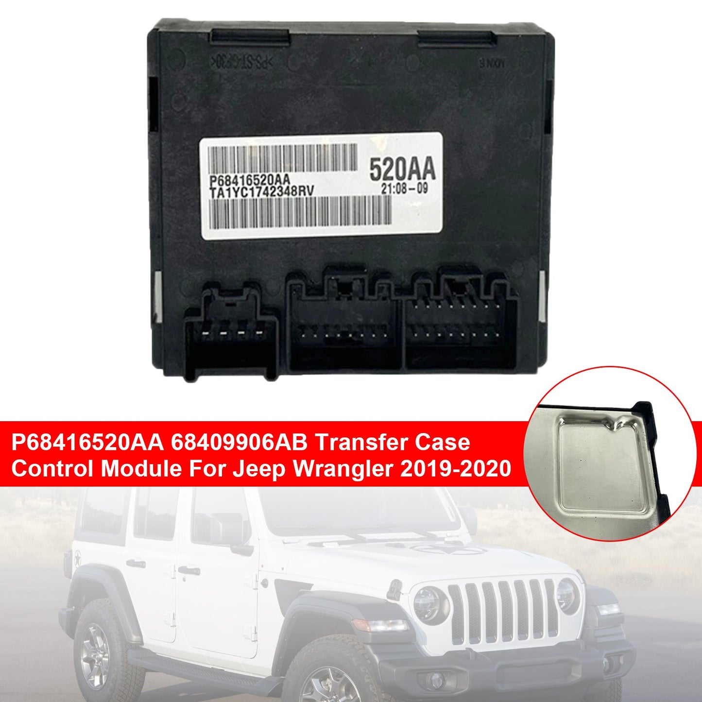 Modulo di controllo caso di trasferimento P68416520AA 68409906AB per Jeep Wrangler 2019-2020