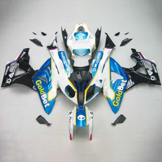 Amotopart 2009-2014 BMW S1000RR Kit di spostamento blu e bianco