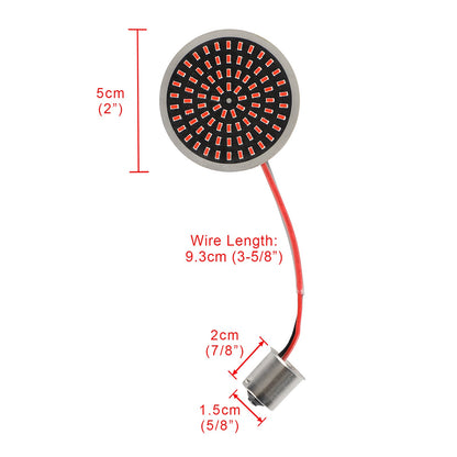 1156 LED Indicatori di direzione per indicatori di direzione Lampada adatta per Softail Touring Dyna Sportster Generico